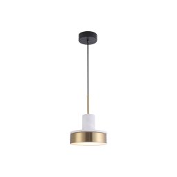 Viokef Lithos LED hanging light, gold/white
