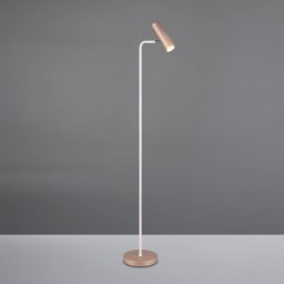 Trio Lighting Marley floor lamp, brown/light grey, height 151 cm, metal