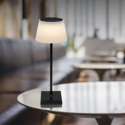 Globo Gregoir LED table lamp, matt black, height 38 cm, CCT