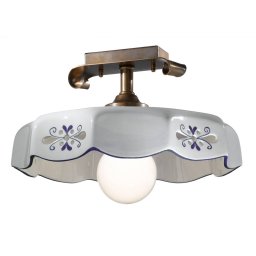 Cremasco Marostica ceramic ceiling light blue