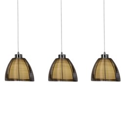 Brilliant Bronze and chrome-coloured pendant lamp Relax