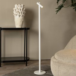 Lucide Antrim LED floor lamp, white, 1-bulb, IP54, dimmable