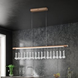 Näve Nobilis LED hanging light, dimmable, satin nickel