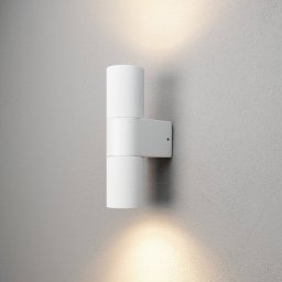 Konstsmide Temi outdoor wall lamp, white, width 11 cm, aluminium, up/down