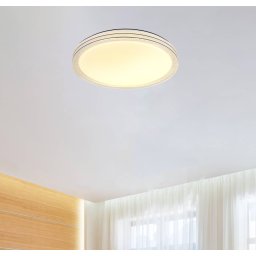 Globo Veleno LED ceiling light, white, Ø 49 cm, glitter effect