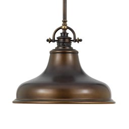 QUOIZEL Emery hanging light 1-bulb bronze Ø 34.3 cm