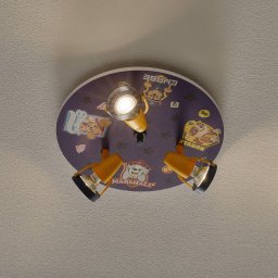 Niermann Standby Paw Patrol ceiling light with three spotlights