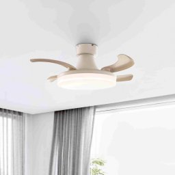 Beacon Lighting Beacon LED ceiling fan Fanaway Orbit white Ø 91 cm quiet