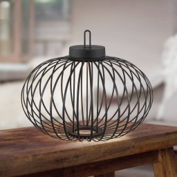 JUST LIGHT. GmbH JUST LIGHT. Akuba rechargeable LED table lamp black 37 cm bamboo