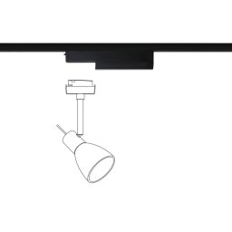 Paulmann URail track adapter, ZigBee, black