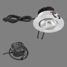 EVN PC65 outdoor recessed light round 3000K alu
