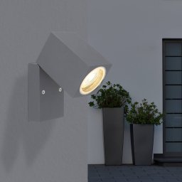 Globo Veronika outdoor wall spot, adjustable, anthracite