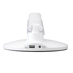 Aluminor Success LED desk lamp with clock, white