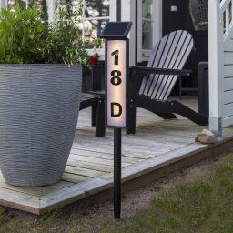 STAR TRADING Pathy LED solar path light, house number display
