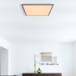 Globo Doro LED ceiling light, length 59 cm, white/graphite, aluminium