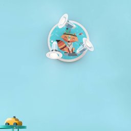 Elobra Little Indians ceiling lamp, Filip Fox, turquoise