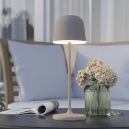 EGLO Mannera LED table lamp with a battery, sand
