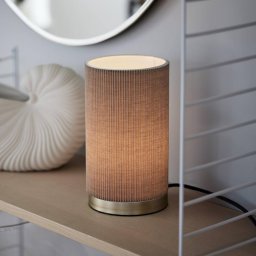 PR Home table lamp Dora, beige, height 25 cm