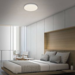 Briloner Flame Star LED ceiling lamp, 840, Ø 38.7 cm silver