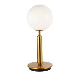 Viokef Jolin table lamp with a spherical glass lampshade
