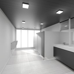 Performance in Lighting LED ceiling lamp WL210 angular plastic 15W 21x21cm