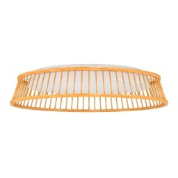 EGLO Luppineria LED ceiling lamp, wood, Ø 45 cm