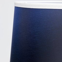 Kare table lamp Two Face, blue, textile, porcelain, 65 cm