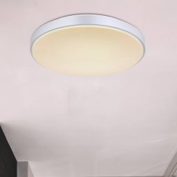 Globo Sonny LED ceiling light, silver, CCT, Ø 41 cm