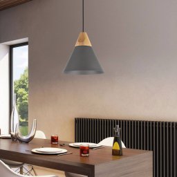 Maytoni Bicones hanging light in black, Ø 22 cm