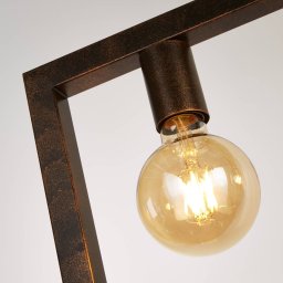 Searchlight Rustic pendant light 5-bulb, rust brown