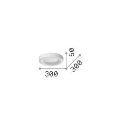 Ideallux Ideal Lux LED ceiling light Planet, black, Ø 30 cm, metal
