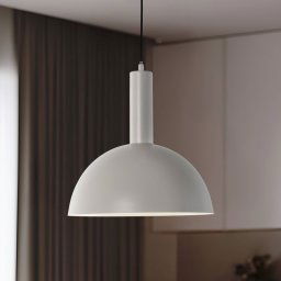 SIGMA Vitrum cupola M pendant light, taupe, metal, Ø 30 cm, E27