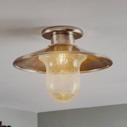 Cremasco Maestrale ceiling light, clear glass lampshades
