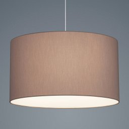 Helestra Certo pendant lamp cylinder 1-bulb, mocca