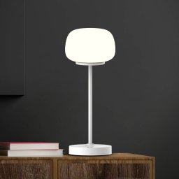 Näve LED table lamp Pina white Height 27.8 cm metal/glass Touch