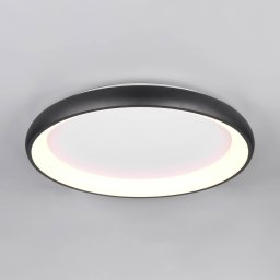 Trio Lighting LED ceiling lamp Cardona, Ø 75 cm, matt black, metal, CCT