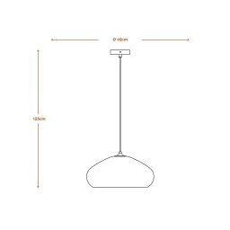 LEDVANCE Drop pendant light, Ø 40 cm, brown, corrugated cardboard, E27