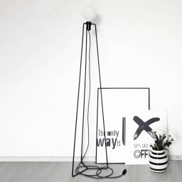 GRUPA Model M3 LED floor lamp black cable black