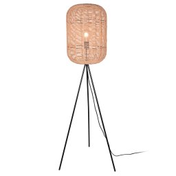 Trio Lighting Runa floor lamp with sisal lampshade