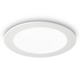 Ideallux Groove round LED downlight 3,000 K 22.7 cm