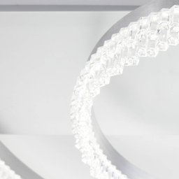 Brilliant Aurora LED ceiling light, aluminium, Ø 61 cm, aluminium, CCT