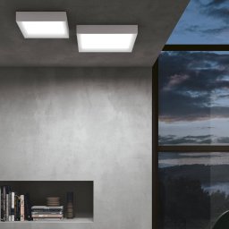 Linea Light Tara Q LED ceiling light, angular, 30 x 30 cm