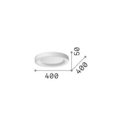 Ideallux Ideal Lux LED ceiling light Planet, black, Ø 40 cm, metal