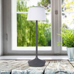 Näve Emmi LED solar table lamp rechargeable, grey