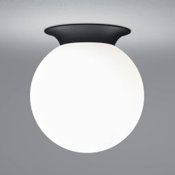 HELL Blob ceiling light, opal glass globe shade, Ø 20 cm
