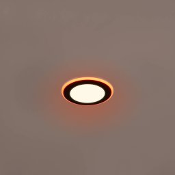 Trio Lighting Argus LED downlight RGBW remote Ø 8 cm black