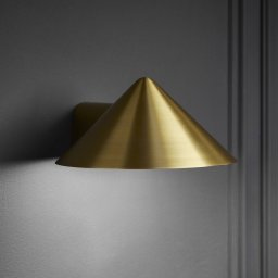 FRANDSEN LED wall lamp Grasp, brass-coloured, width 15 cm