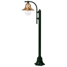 K.S. Verlichting Toscane 1-bulb lamp post 150 cm, green