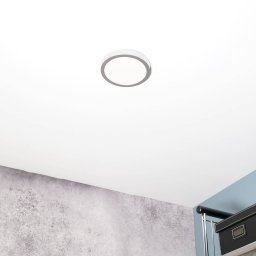 ORION Vika LED ceiling light round matt titanium Ø 18 cm