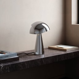 DFTP by Nordlux Align table lamp, tiltable lampshade, chrome